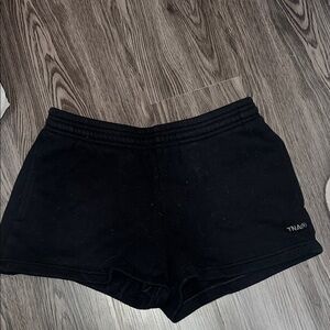 TNA Aritzia Boyfriend Black Sweatshorts